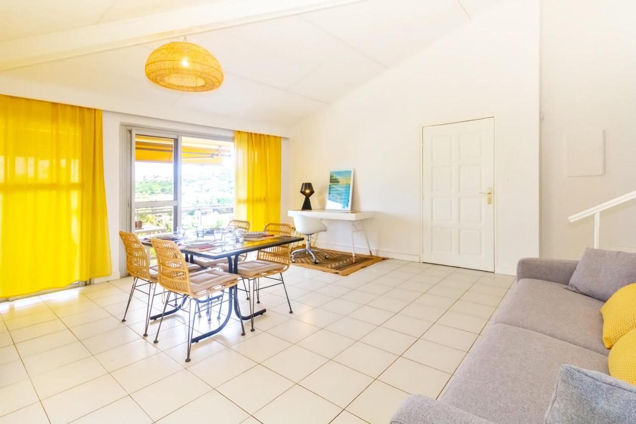 Cuty - Bel Et Spacieux Apt Avec Magnifique Vue Mer Et Piscine Saint Gilles Les Bains Екстериор снимка